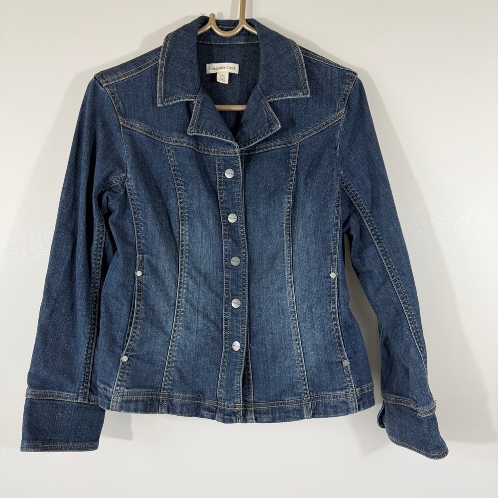 Coldwater Creek Women’s Jean Jacket Petite Size 10